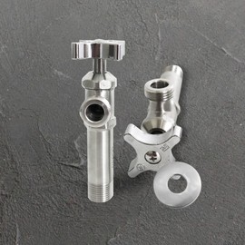 Stainless steel angle valve SUS304 stainless steel angle valve with pipe Control valve 60mm 3ea