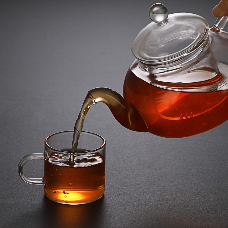 27 oz Glass Filtering Tea Maker Teapot with a Warmer