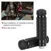 Akozon 2pcs CNC M8 Motorcycle Footrests Universal M8 Non-Slip Footrest
