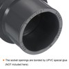 PATIKIL UPVC Reducer Pipe Fitting 2" x 1-1/2" Socket Schedule