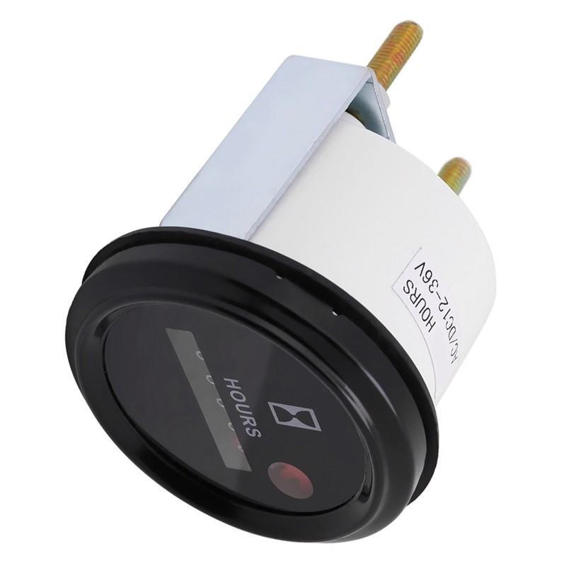 12‑36V DC AC 6 Digit Accurate Round Quartz Hour Meter