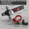 REYSUN Trailer Hitch Tri-Ball Mount: with Swivel Tow Shackle and