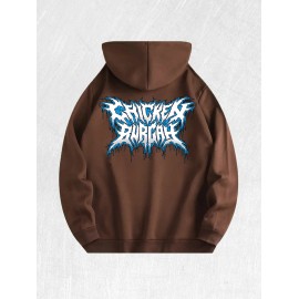 Screaming Drip Graphic Hoodie 100% Cotton US Warehouse 7 ColorsColor: Brown, Size: M