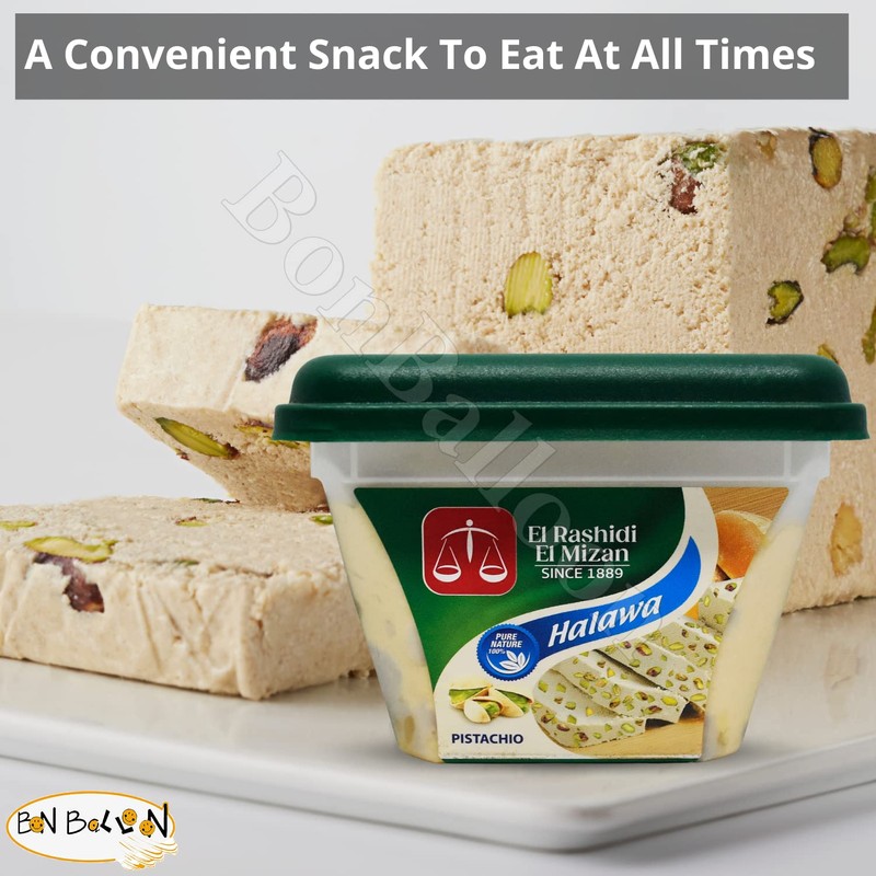 El Rashidi El Mizan Halawa Halva With Pistachio Was Made