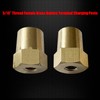 Ampper 5/16"-18 Thread Female Brass Battery Terminal Post Adapter Battery