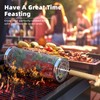 Rolling Grill Baskets for Outdoor Grill, Stainless Steel Rolling Grill