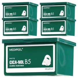 Medipil Mediheal Phyto Cicano B5 Calming Vegan Mask 350g, 30 sachets, 5 packs / 메디필 피토 시카놀 B5 카밍 비건 마스크 350g, 30개입, 5개