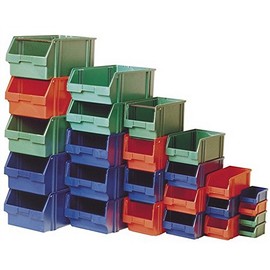 Sichtlagerkasten Gr.1 grün L.500/450xB.300xH.180mm a.PS stapelbar, 10 Stück