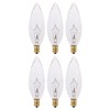 KOR (Pack of 6) Clear European Base (E14) Torpedo Tip