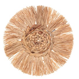 Atmosphera - Set of 3 Wall Decorations - Raffia Diameter 25 cm - Beige