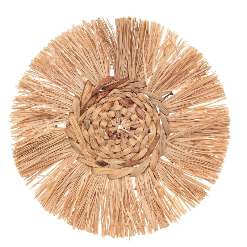 Atmosphera - Set of 3 Wall Decorations - Raffia Diameter
