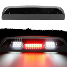 AQEEI High Mount Stop Light Led 3rd Brake Light Center Stop Cargo Tail Light Fit For Chevrolet 2014-2018 For GMC 2014-2018 Third Rear Cab Roof Center Tail Cargo Lamp black+Smoke Lens
