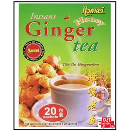 Honsei Instant Ginger Honey Tea, 18 g/0.63 oz., 20 Sachets