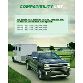 Gooseneck 2 5/16" Tow Hitch Ball 30137 Puck System Gooseneck Hitch Ball Kit for Ford for F-250 for F-350 for F-450 for Nissan Vehicles 30000 lbs