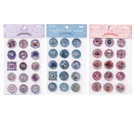 Zolarkar Collage Material, 45 Pieces, Flake Seals, Sealing Wax-like Seal, Retro 3D Flower Seal, Sealing Wax Seal, Stylish, Cute, DIY, Handmade Decoration, Gentle and Fresh Flower Seal, Decoration for