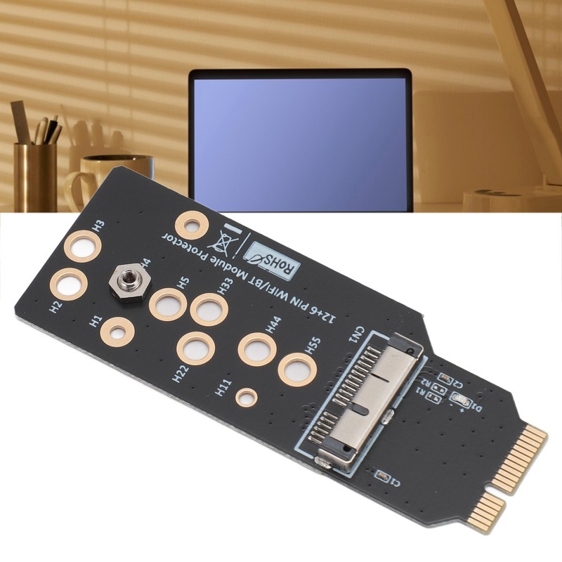 12+6Pin WiFi Network Card and Bluetooth Module Protector Adapter for