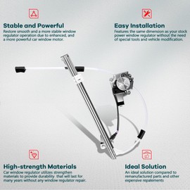 FINDAUTO Power Window Regulator Rear Left Driver Side fit for 2002-2007 for Jeep Liberty 748-569 Window Regulator and Motor Assembly with Motor