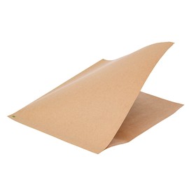 Restaurantware Bag Tek 10" x 9" Double Open Bags 100 Large Deli Paper Sheets - Disposable Greaseproof Brown Kraft Deli Wrap Liners For Snacks Cookies And More
