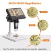 Elikliv 1000X Digital Microscope 4.3" LCD 8LEDs USB to PC