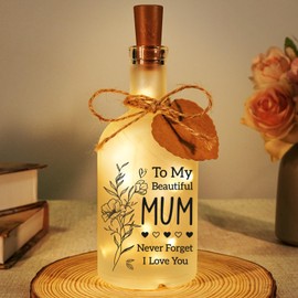 Einanmut Birthday Gifts for Mum on Her Birthday - LED Bottle Decorative Light Mum Birthday Gifts, Mother's Day & Christmas Presents for Mum