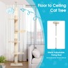 Cat Tree 5-Tier Floor to Ceiling Cat Tower with Cozy