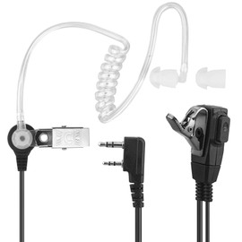 BAOFENG walkie Talkie earpiece with mic,uv-5r Radio Headset with mic UV-5R BF-888S BF-F8HP Retevis H-777 Mic Transparent Acoustic Tube Headset