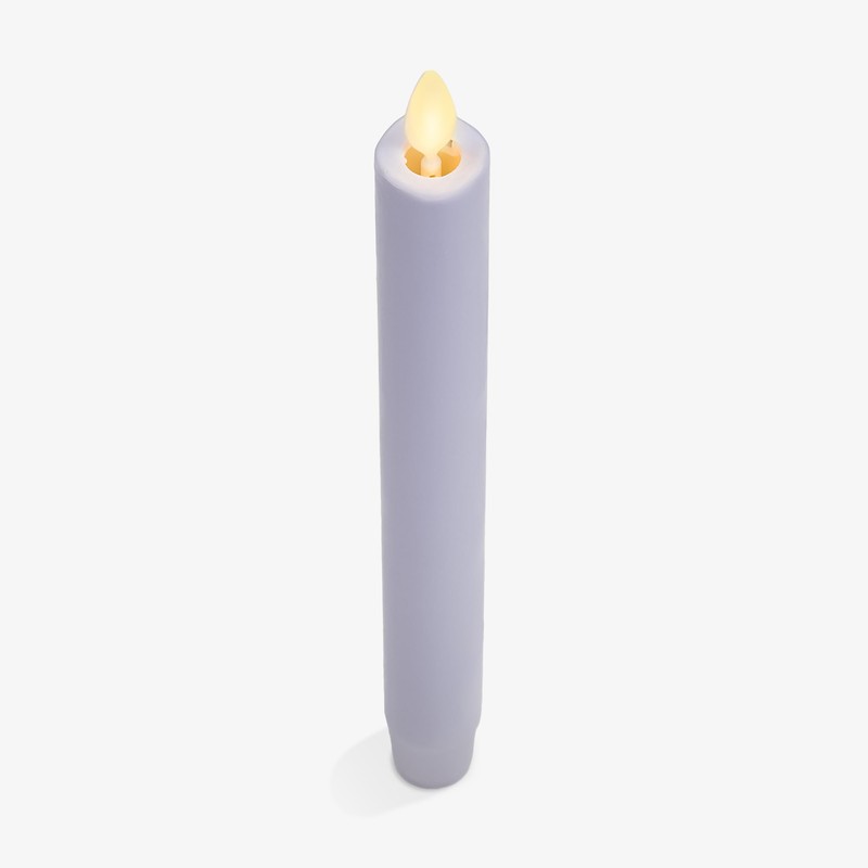 Luminara Flameless Candle Taper (1" x 9.5") Melted Top Real