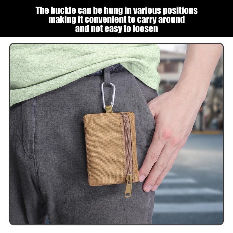 GDFHBD 3 Pieces Outdoor Mini Wallet, Small Men'S Wallet, Tactical