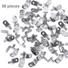 50 Pack Shelf Support Pegs 6mm L-Shaped Clips for Kitchen