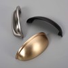 Alzassbg 5 Pack Brushed Antique Brass Cabinet Cup Pulls, 3