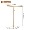 QUARKZMAN Necklace Display Stand Adjustable Height Jewelry Rack T Bar