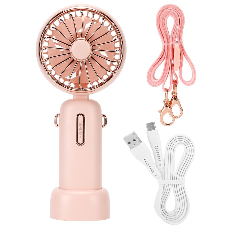 3 Gears Handheld Fan Mini Portable Table Cooler with Detachable