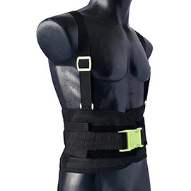 Señor Seguridad Faja Lumbar de Trabajo con Tirantes y 3er cinturón Jyrsa (Mediana)