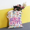 TSOTMO Funny Bingo Player Gift Bingo Makes Me Happy Tote