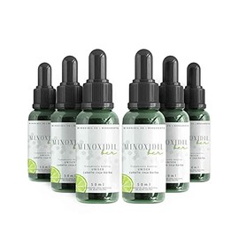 Tratamiento auxiliar para Crecimiento de Barba con concentrado de bergamota 6 frascos de 50 ml