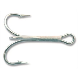 Mustad 3551 Classic Treble Standard Strength Fishing Hooks | Tackle for Fishing Equipment | Comes in Bronz, Nickle, Gold, Blonde Red, Size 20