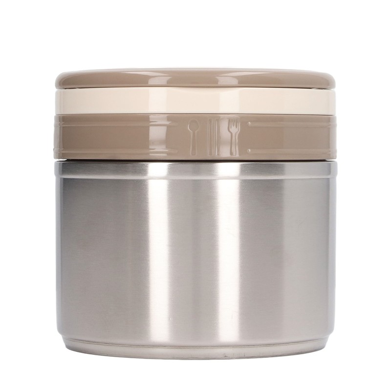 304 Stainless Steel Porridge Box Portable Round Insulated Lunch Container