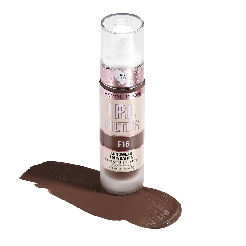 Makeup Revolution, IRL Filter Longwear Foundation, Medium to Full Coverage,