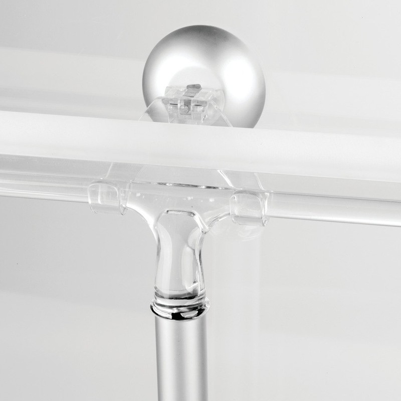 iDesign Metra Ultra Rustproof Aluminum Bathroom Shower Squeegee with Suction