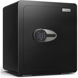 BONANO 2.2 Cub Safe Box, Home Safes Lock Box with Mute Function & Touch Screen Keypad, Money Safe with Removable Shelf & Led Light, Wall or Floor Mounting Safes for Home Office