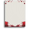 Love Hearts Romantic Stationery Paper - 80 Sheets