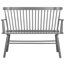 Safavieh American Homes Collection Addison Spindle Back Grey Bench