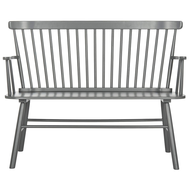 Safavieh American Homes Collection Addison Spindle Back Grey Bench