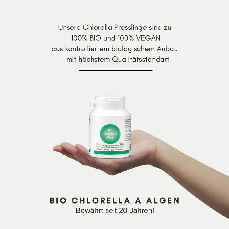 Organic Chlorella A Tablets 500 Tablets