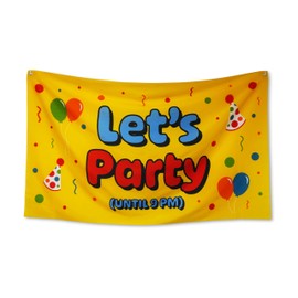 GOOFBALLS Funny Party Banner 60" x 33" – Hilarious Decoration for Adults, Gag Gift Décor for Him or Her – Sarcastic, Bold & Reusable Sign -Let's Party