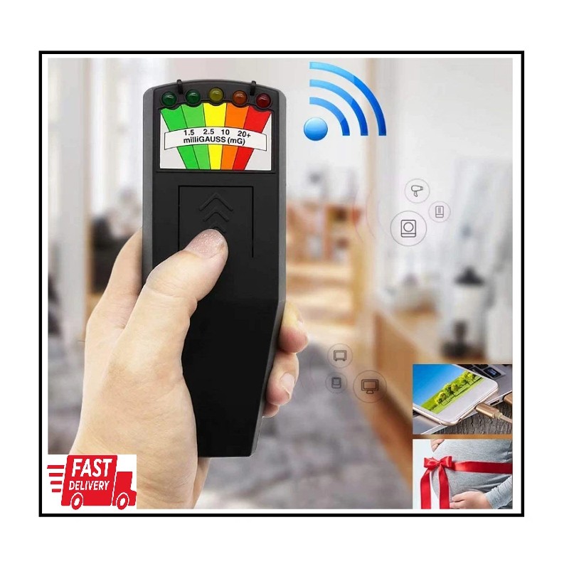 Meterk Handheld LED EMF Meter Magnetic Field Detector Ghost Hunting