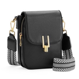 GOIACII Phone Purse Small Crossbody Bags for Women Travel Wallet RFID Blocking Black