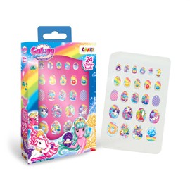 CRAZE Sticker Nails Galupy Mermaid - 24 Stick-on Nails for Children, Nails for Sticking Children, Fingernail Set Children Girls