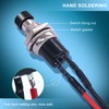 Twidec/10PCS 3V-6V-12V-24V-250V Momentary Push Button Switch 2 Pins ON/Off SPST