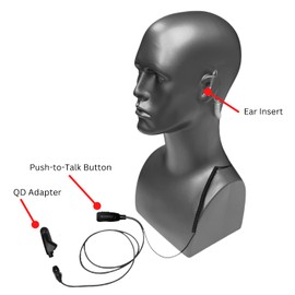 Sheepdog Alpha Quick Disconnect Police Mic, Compatible with Harris XL150P XL185 XL200P XG100P Extreme 400P Radios